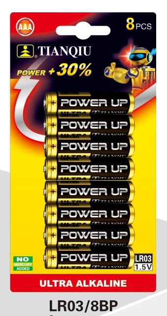 AAA battery 8-piece blister pack
