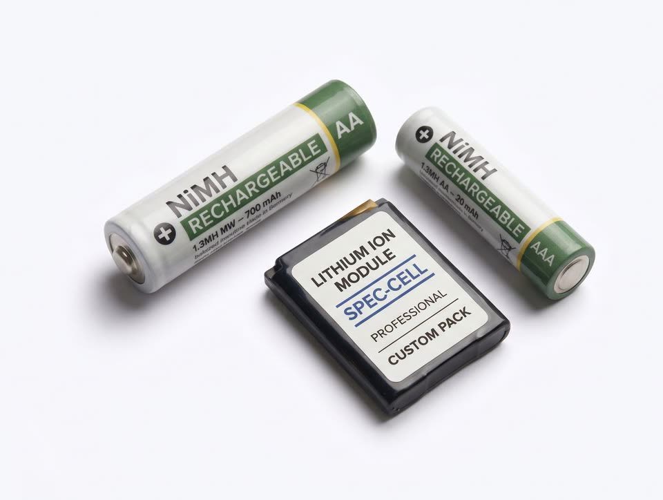 NiMH rechargeable AA and AAA cells